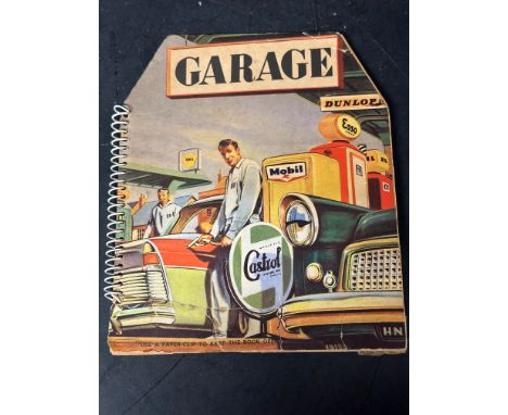 A spectacular child's 'Garage' spiral bound pop-up book by Westminster Books, published by Bancroft &amp; Co. with advertisin