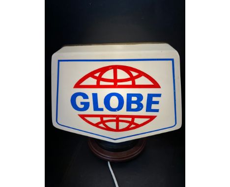A plastic petrol pump globe for GLOBE, fibreglass neck