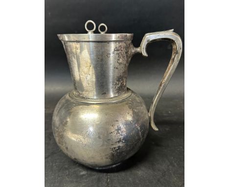 A Royal Automobile Club water jug with ice holder insert, 8 3/4" tall.