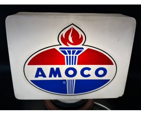 An Amoco plastic petrol pump globe, some damage, see pics.