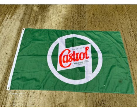 A contemporary Wakefield Castrol Motor Oil flag, 60 x 35".