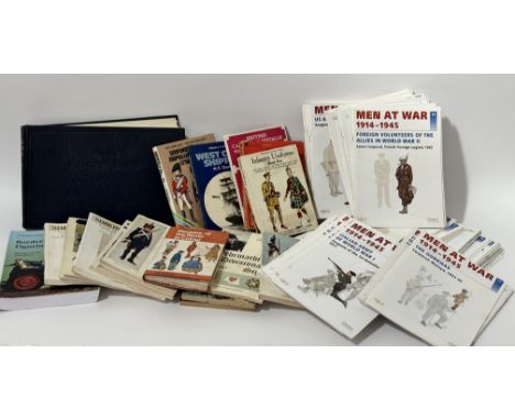 A collection of various books comprising, Simkin's Soldiers, the British Army in 1890 Volume II, Volume , A Border Fine Arts 