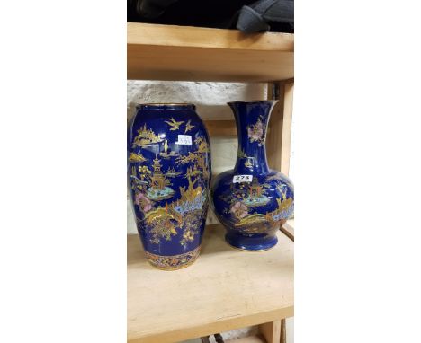 2 VINTAGE CARLTONWARE VASES