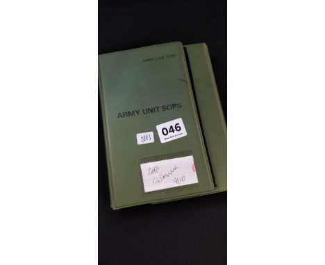 BRITISH ARMY OFFICERS AIDE-MEMOIRE WITH RED AND BLUE CARDS