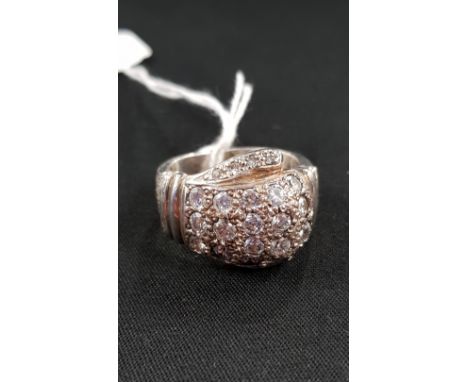 HEAVY SILVER RING IN BOXING GLOVE SHAPE