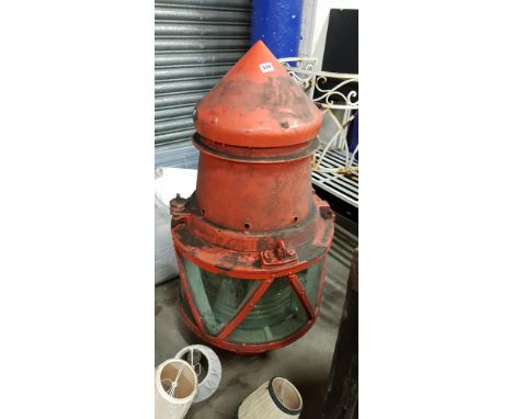 LARGE VINTAGE SHIPS LIGHT (RED)