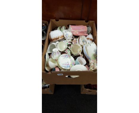 BOX LOT OF PART VINTAGE TEASETS