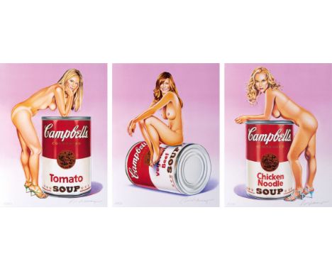 Mel Ramos (Sacramento/Kalifornien 1935 - Oakland 2018). Campbell Soup Blondes. Farboffset. Je 30 x 22,5 cm. Ungerahmt. Jeweil