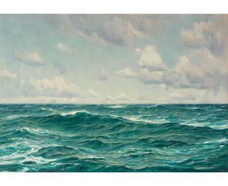 Claus Bergen (Stuttgart 1885 - Lenggries 1964). Atlantik in den Passatbreiten. Öl/Lw. 70,5 x 100,52 cm. R. u. sign. Claus Ber