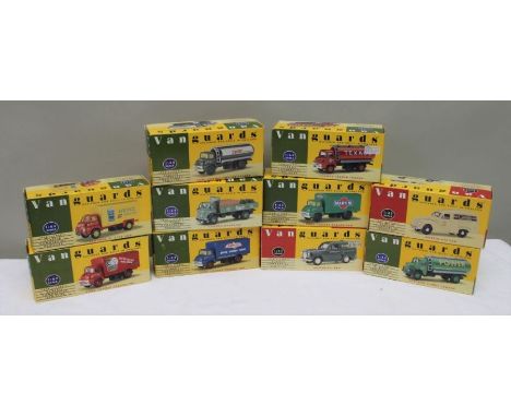 VANGUARD DIE CAST VEHICLES boxed and mint 1.43 scale,  including Commercial vehicles trucks &amp; vans 