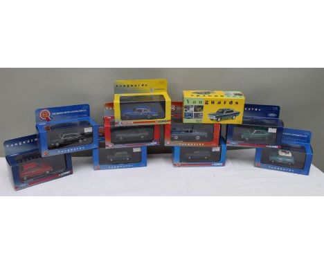 VANGUARD DIE CAST VEHICLES boxed and mint 1.43 scale,  including Minis &amp; other saloons (10)