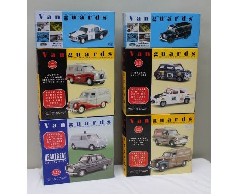 VANGUARD DIE CAST VEHICLES boxed and mint 1.43 scale,  including Police, Post Office vehicles  &amp; saloons various (10)