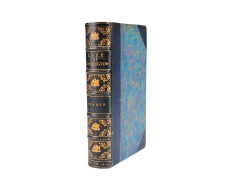 The Life of George Washington by Jared Sparks. Published 1839 by Ferdinand Andrews. First edition. Book is finely bound in bl