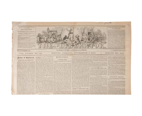 The Liberator full copy with great details of the upcoming Emancipation to start Jan 1, 1863. Articles and speech about what 