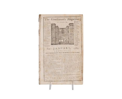 The Gentleman's Magazine for January 1782. Printed by J. Nicholas, London. Contains an article on the surrender of General Co