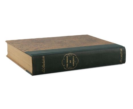 The Birds of America by John James Audubon. Published 1937 by Macmillan. Numbered 2185 of 2500 copies printed. Book has a clo