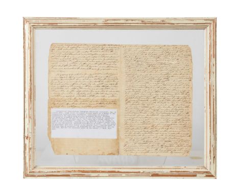 A closely written speech justifying the proposed constitution. Appears to have been used at a town meeting. The manuscript or