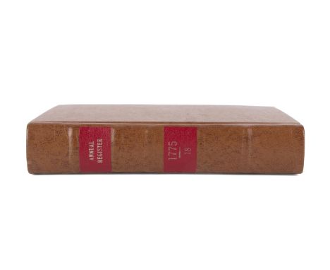 The Annual Register, or a View of the History, Politics and Literature for the Year 1775. Printed 1777 by J. Dodsley, London.