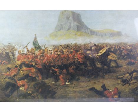 After Charles Edwin Fripp (1854 - 1906) "Isandhlwana, 2nd January 1879", a study of the battle depicting the defeat suffered 
