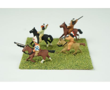 [ Wargaming ] A quantity of war games scale model American Plains Indians and teeppees soldiers