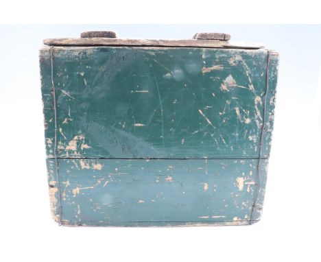 Three vintage pine bottle crates, including 'Archd. Tower &amp; Co Ltd, Felling-on-Tyne', and  'R Powley &amp; Sons Ltd, Sund