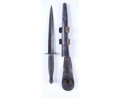 an american skinning knife, ontario knife co., usa, early 20th century, and  six further skinning trade knives, 20th century