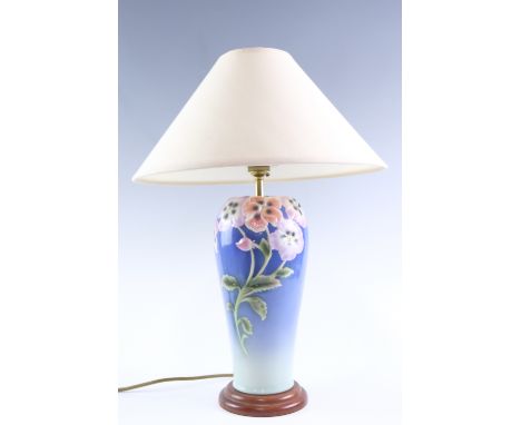 A Franz Pansy table lamp, 36 cm to socket
