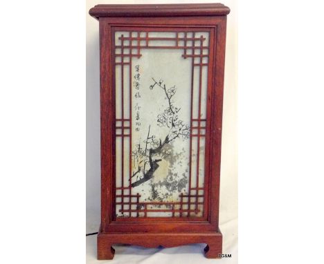 An Oriental Lamp 58cm tall