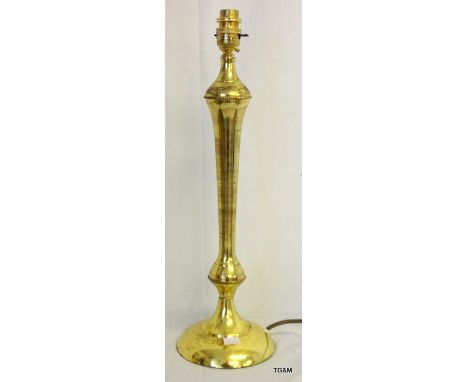 A brass lamp 47cm tall