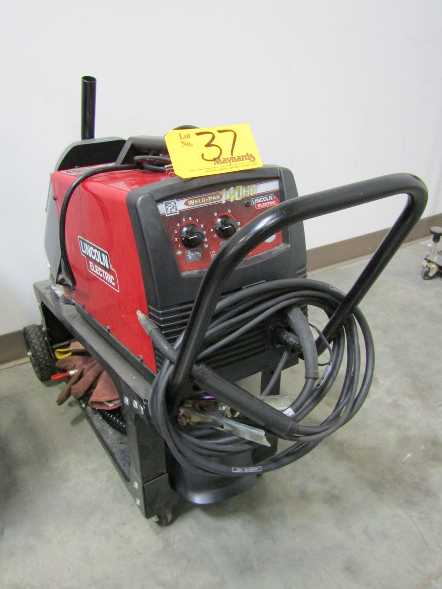 Lincoln Electric WeldPak 140 HD Mig Welder Output 30140A, 33V, 20
