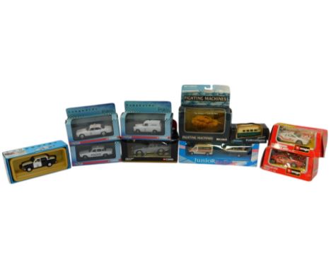 Burago, Corgi and other boxed diecast vehicles, including a Burago Lamborghini Countach 400S, a Burago Ferrari GTO Rally, Van