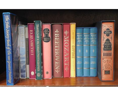 Folio Society. Various works to include Stephen (Lesley) Hours in a Library, vols 1-3, Ruskin (John) The Stones of Venice, et