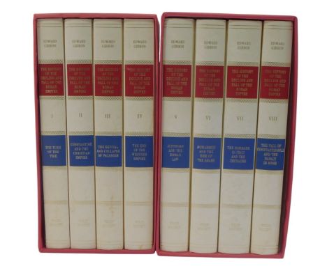 Gibbon (Edward). The History of the Decline and Fall of the Roman Empire, vols 1-8, published by Folio Society, hardback in t