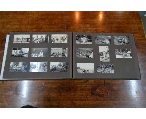 An interesting inter-war photograph album, compiled by an officer of the Kings Shropshire Light Infantry, locations include R