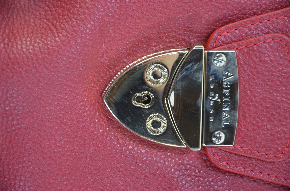 aspinal of london red purse