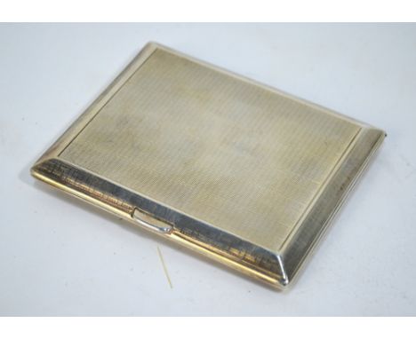 Ivor Novello interest: An engine-turned silver cigarette case, engraved inscription within 'Darling Bebe from Ivor, 1948', Pa