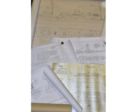 A COLLECTION OF ASSORTED SHIP PLANS AND DRAWINGS, assorted scale plans and drawings, British and Foreign vessels, to include 