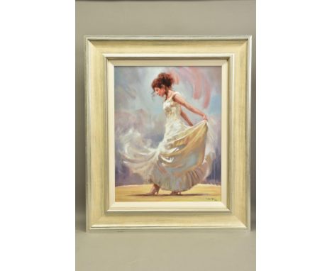 MARK SPAIN (BRITISH CONTEMPORARY) 'BODY AND SOUL', a signed limited edition print of a female figure 49/195, with certificate