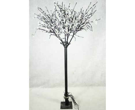An unusual floor standing light up cherry blossom tree. H.215cm 