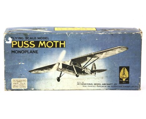 A Frog flying scale model of a De Havilland 80A (Puss Moth), boxed