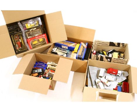A large collection of modern cars, including Dinky, Corgi, Burago, Matchbox etc