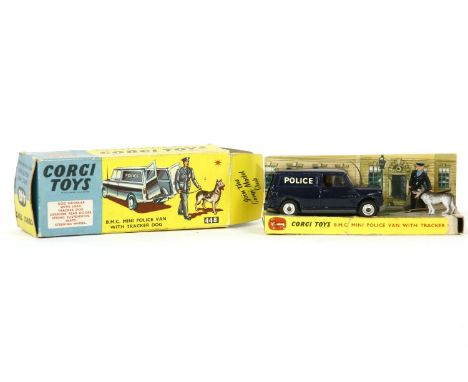 A Corgi 448 B.M.C. mini police van, boxed