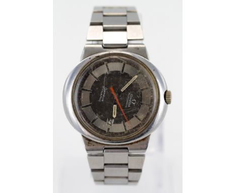 Gents 1970's Stainless Steel Omega Dynamic Geneve Automatic wristwatch, working when catalogued but watch dial has moved appr