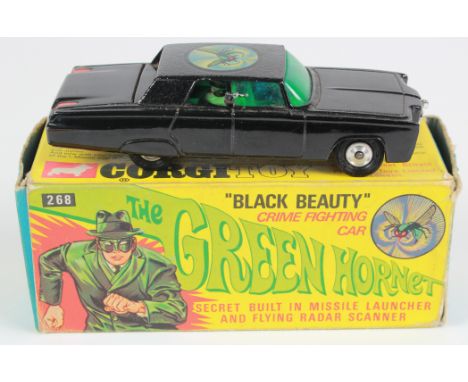 Corgi Toys 'Black Beauty Crime Fighting Car', no. 268, cardboard insert and instructions present, missing missiles and scanne