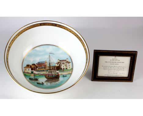 Royal Worcester Limited Edition 'Flight' bowl (200th Anniversary Collection), depicting the Worcester porcelain factory, limi