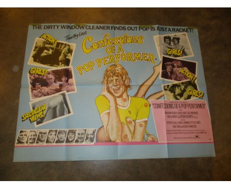 Four 1970's Cinema Posters, Confessions of a Pop Performer, The First Great Train Robbery, WW and The Dixie Dance Kings/Hard 