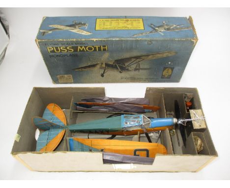 Frog Flying Scale Model Puss Moth Monoplane, with Box 