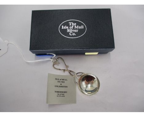 The Isle of Mull Silver Co. Caddy Spoon, Edinburgh Hallmarks, Maker PDAC 