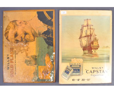 Wills Tobacco &amp; Cigarettes - Two original retro vintage 1950's era ' Wills Tobacco &amp; Cigarettes ' advertising point o