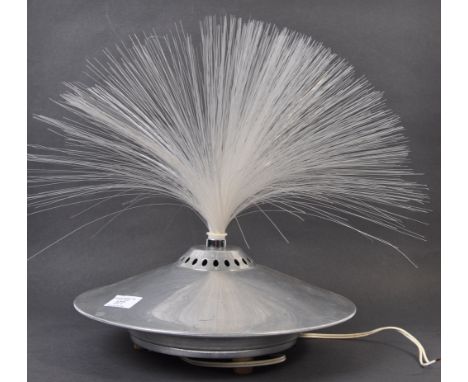 Decoverre Of Paris - UFO Lamp - A mid century retro French made Decoverre of Paris fibre optic space age lamp. The polished a